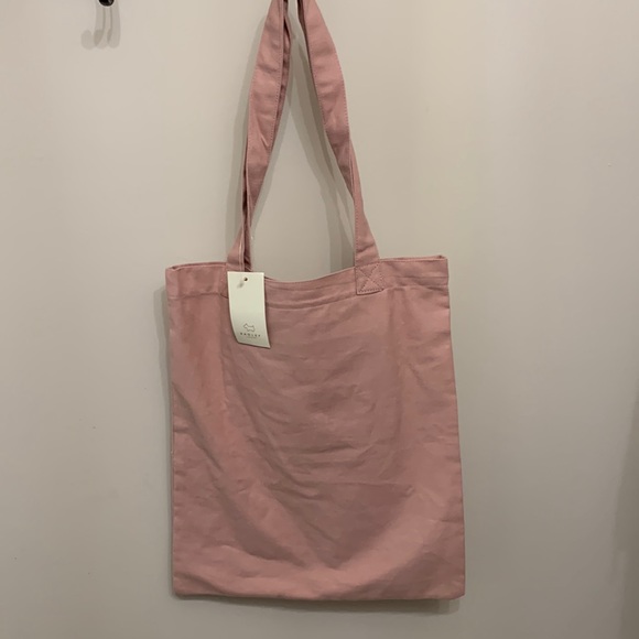 Radley London Little Bag of Magic Prairie Pink Cotton Canvas Bag Tote NWT - Picture 8 of 10